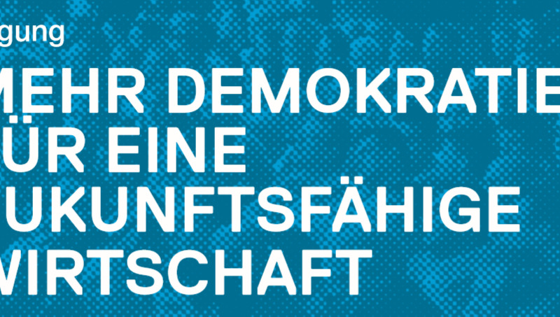 Wirtschaftsdemokratie und Mitbestimmung Wirtschaftsdemokratie und Mitbestimmung